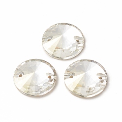Sombra de Plata Forma de cono coser en diamantes de imitación, k 5 strass de cristal, enlace de agujero 2, espalda plana plateada, decoración artesanal de costura, sombra de plata, 18x6 mm, agujero: 1.2 mm