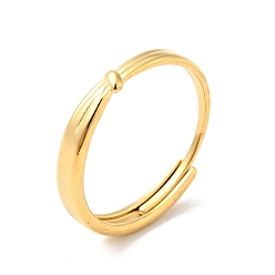 Золотой Ионное покрытие (ip) 304 регулируемое кольцо из нержавеющей стали для мужчин и женщин, золотые, размер США 9 1/4 (19.1 мм)