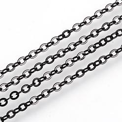 Negro Fabricación de collar de cadenas de cable de latón de electroforesis, negro, 23.6 pulgada (60 cm)