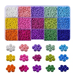 Mixed Color DIY Seed Beaded Bracelet Making Kit, Including Round Glass Seed Beads, Tweezers, Elastic Thread, Polyester Thread, Mixed Color, Beads: 6675pcs/set