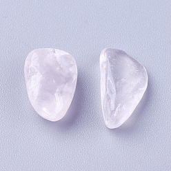Quartz Rose Naturel a augmenté perles de quartz, teint, non percé / pas de trou, puces, 8~22x6~10x3~6mm, environ 100 g /sachet 