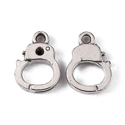 Antique Silver Alloy Charms, Lead Free and Cadmium Free, Police, Antique Silver, 14x10x2mm, Hole: 1.5mm