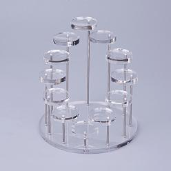 Прозрачный Акриловые органические стеклянные кольца, плоско-круглые, прозрачные, 14.4x15.3 см