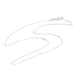 Платина Латунные кабельные цепи ожерелья, долговечный, из нержавеющей стали застежками омаров коготь, платина, 17.79 дюйм (45.2 см)