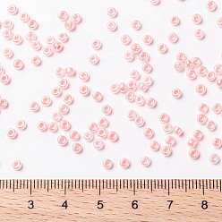 (RR517) Baby Pink Ceylon MIYUKI Round Rocailles Beads, Japanese Seed Beads, (RR517) Baby Pink Ceylon, 8/0, 3mm, Hole: 1mm, about 422~455pcs/bottle, 10g/bottle