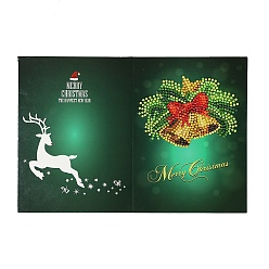 Deer DIY Diamond Painting Greeting Card Kits, including Paper Card, Paper Envelope, Resin Rhinestones, Diamond Sticky Pen, Tray Plate and Glue Clay, Deer Pattern, Paper: 180x260mm, 1pc