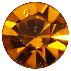 Topazee Séparateurs perles en verre avec strass en laiton, Grade a, rondelle, couleur argent plaqué, topaze, 10x4.2mm, Trou: 5.2~5.7mm