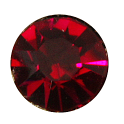 Фуксиновый Латунные бусины со стразами , класс А, без никеля , серебрянный металл, круглые, красно-фиолетовые, 6 мм, отверстие : 1 мм