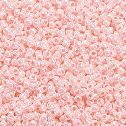 (126) Opaque Luster Baby Pink Toho perles de rocaille rondes, perles de rocaille japonais, (126) lustre opaque rose pâle, 11/0, 2.2mm, Trou: 0.8mm, à propos 1110pcs / bouteille, 10 g / bouteille