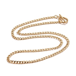Golden Ion Plating(IP)  304 Stainless Steel Chain Necklaces, Golden, 19.72 inch(50.1cm) 