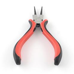 Red 45# Carbon Steel Jewelry Pliers, Round Nose Pliers, Red, 120x83x18mm