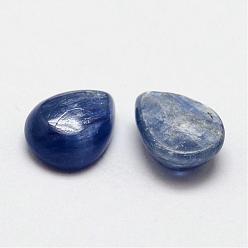 Other Quartz Teardrop Natural Kyanite/Cyanite/Disthene Cabochons, 9x7x3~4mm