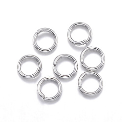 Stainless Steel Color 304 Stainless Steel Jump Rings, Open Jump Rings, Stainless Steel Color, 24 Gauge, 3x0.5mm, Inner Diameter: 2mm