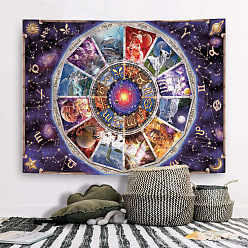 Planet 12 созвездие алтарь викканское колдовство полиэфирные декоративные фоны, фотография фон баннер украшение для вечеринки украшение дома, вселенная тематический узор, 130x150 мм