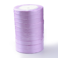 Medium Orchid Single Face Satin Ribbon, Polyester Ribbon, Medium Orchid, 1/4 inch(6mm), about 25yards/roll(22.86m/roll), 10rolls/group, 250yards/group(228.6m/group)
