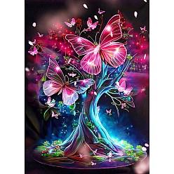 Дерево Набор для алмазной живописи ab color «сделай сам», включая сумку со стразами из смолы, алмазная липкая ручка, поднос тарелка и клей глина, дерево, 400x300 мм