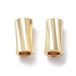 Real 24K Gold Plated Rack Plating Brass Tube Beads, Lead Free & Cadmium Free Free, Real 24K Gold Plated, 4.5x9mm, Hole: 3mm