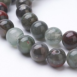 Other Jasper Natural Jasper Bead Strands, Round, 8~8.5mm, Hole: 1mm, about 48pcs/strand, 15.3 inch
