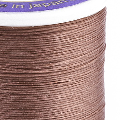 Сиена Нейлоновые 66 нитки с покрытием для бисера, цвет охры, 0.1 мм, около 54.68 ярдов (50 м) / рулон