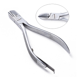 Platinum Carbon Steel Side Cutting Pliers, Side Cutter, Jewelry Hand Tools, Platinum, 139x68x12mm