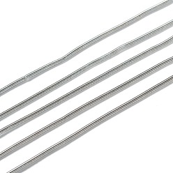 Silver French Wire Gimp Wire, Flexible Round Copper Wire, Metallic Thread for Embroidery Projects and Jewelry Making, Silver, 18 Gauge(1mm), 10g/bag