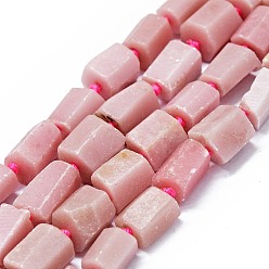Pink Opal Natural Pink Opal Beads Strands, Nuggets, 7~11x8~9mm, Hole: 1mm, about 35pcs/strand, 16.14''(41cm)