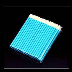 Голубой Нейлоновая одноразовая кисть для губ, помада кисти для макияжа, палочки для блеска для губ для аппликатора для макияжа, голубой, 94 см, 50 шт / пакет