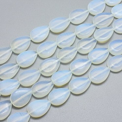 Opalite Perles opalite brins, larme, 18x13x4mm, Trou: 1mm, Environ 22 pcs/chapelet, 15.3 pouce (39 cm)