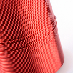 Red Round Copper Jewelry Wire, Red, 26 Gauge, 0.4mm, about 98.42 Feet(30m)/roll