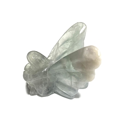 Fluorite Natural Fluorite Angel & Fairy Display Decorations, Figurine Home Decoration, Reiki Energy Stone for Healing, 40x45x40mm