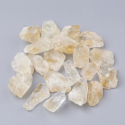 Citrine Natural Citrine Beads, No Hole/Undrilled, Nuggets, 20~40x15~20x8~18mm