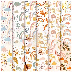 Arch 12 Sheets 12 Styles Scrapbooking Paper Pads, Decorative Craft Paper Pad, None Self-Adhesive, Arch, 153x153x0.1mm, 1 Sheet/style