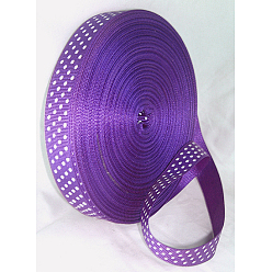 Фиолетовый Grosgrain ленты, Deep Purple, четыре точки на наклонной линии, около 3/8 дюйма (10 мм) в ширину, 50yards / рулон (45.72 м / рулон)