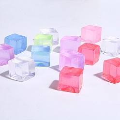 Color mezclado Juguete antiestrés tpr, divertido juguete sensorial inquieto, para aliviar la ansiedad por estrés, cubo de hielo, color al azar, color mezclado, 22.5~24x22.5~24x22.5~24 mm