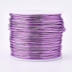 Púrpura Media Alambre de aluminio redondo, púrpura medio, 17 calibre, 1.2 mm, aproximadamente 380.57 pies (116 m) / rollo