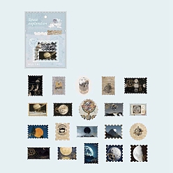 Planet Почтовая бумажная наклейка, планета, 60x60 мм, 40 листов