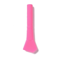 Темно-Розовый Силиконовые палочки для перемешивания, многоразовый инструмент для рукоделия из смолы, темно-розовыми, 109x31.5x12.5 мм