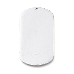 Stainless Steel Color 304 Stainless Steel Pendants, Manual Polishing, Stamping Blank Tag, Laser Cut, Oval, Stainless Steel Color, 37x20x0.8mm, Hole: 1.2mm
