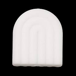 Blanc Perles de silicone écologiques de qualité alimentaire, perles à mâcher pour les jouets de dentition, Diy soins infirmiers colliers faisant, blanc, 19.5x17x6.5mm, Trou: 2.5mm