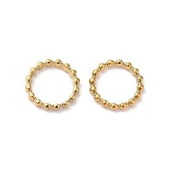Golden 304 Stainless Steel Round Rings, Soldered Jump Rings, Closed Jump Rings, Golden, 18 Gauge, 7x1mm, Inner Diameter: 5mm