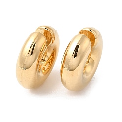 Real 18K Gold Plated Rack Plating Brass Round Cuff Earrings, Long-Lasting Plated, Cadmium Free & Lead Free, Real 18K Gold Plated, 29.5x30x10mm