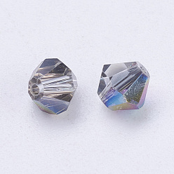 Coloré Imitations de perles de cristal autrichien, grade de aaa, facette, Toupie, colorées, 5x4mm, Trou: 0.7~0.9mm
