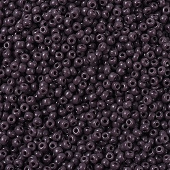 (RR497) Opaque Chocolate MIYUKI Round Rocailles Beads, Japanese Seed Beads, 11/0, (RR497) Opaque Chocolate, 2x1.3mm, Hole: 0.8mm, about 50000pcs/pound