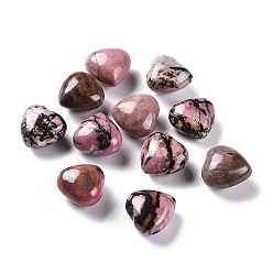 Rhodonite Natural Rhodonite Heart Love Stone, Pocket Palm Stone for Reiki Balancing, 15x15.5x9.5mm