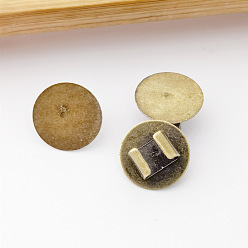 Античная Бронза Железная пряжка, укладка волос, для украшения волос своими руками хвостик, античная бронза, 10 мм, внутренний диаметр: 4~6 мм