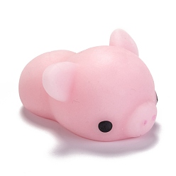Pink Pig Shape Stress Toy, Funny Fidget Sensory Toy, for Stress Anxiety Relief, Pink, 37x31x22mm