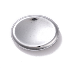 Platinum Plated Vacuum Plating Non-magnetic Synthetic Hematite Massager, Worry Stone, Massage Tools, Oval, Platinum Plated, 34.5x44x9.5mm
