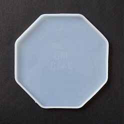 Силикон Diy восьмиугольная чашка коврик силиконовые формы, формы для литья смолы, для уф-смолы, изготовление изделий из эпоксидной смолы, 124x124x9 мм, внутренний диаметр: 122x122 мм