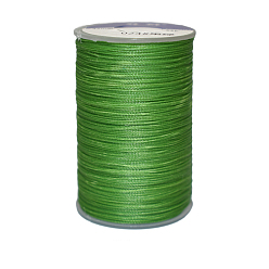 Lime Green Waxed Polyester Cord, 9-Ply, Lime Green, 0.65mm, about 21.87 yards(20m)/roll