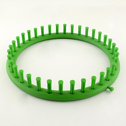 Lime Vert Plastique métier bobine de tricotage pour cordon de fil tricoteuse, lime green, 240x35mm